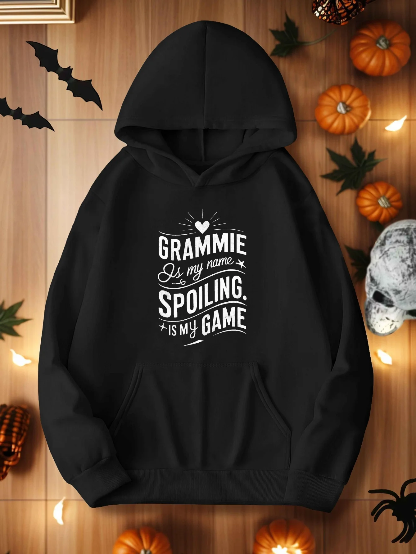 

Hoodie - "GRAMMIE is My Name" Affection Game Print, Casual Autumn/Winter Clothing, Winter Comfortable Apparel
