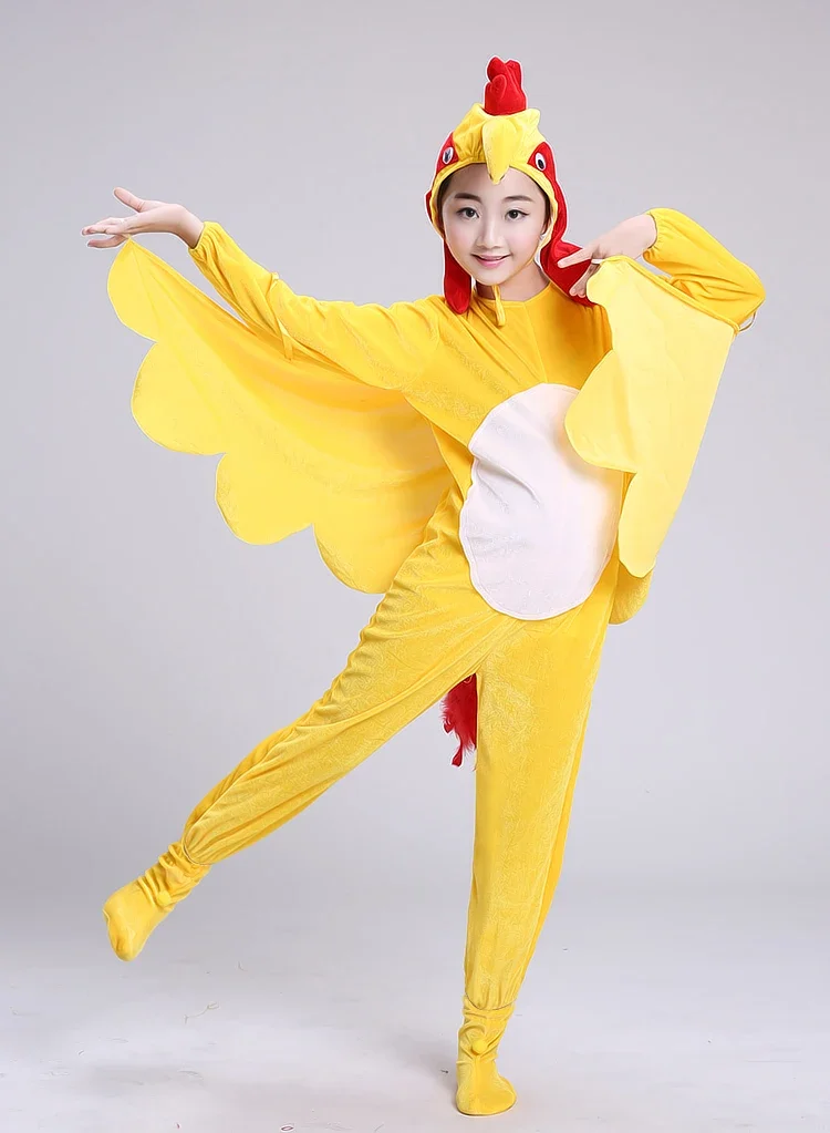 The new promotional children big rooster costumes and crazy chicken dance under adult cartoon costumes