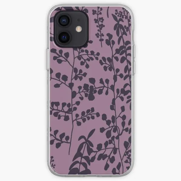 Bellas Purple Bed Spread Print Iphone T  Phone Case Customizable for iPhone 6 6S 7 8 Plus X XS XR Max 11 12 13 14 Pro Max Mini