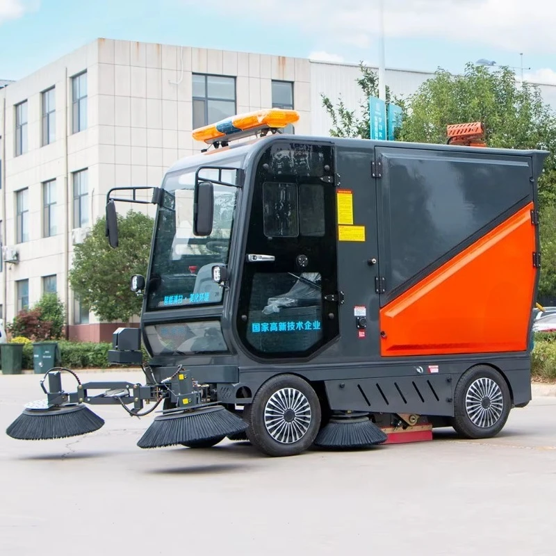 

Ride On Road Vacuum Sweeper Electric Battery Street Cleaning Floor Sweeper Machine Truck