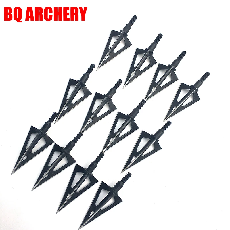 100/125 Grain 3 Blades Arrowhead Tip Point Telflon Surface Treatment Broadhead Bow Hunting Beast Arrow Head