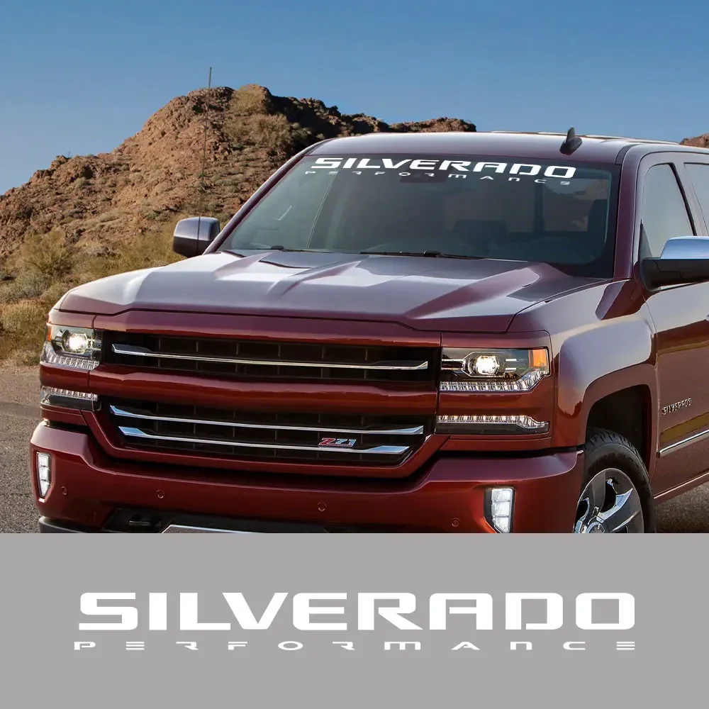 Pickup Stickers For Chevrolet Silverado 1500 2500 Z71 Car Front Windshield Decor Decals Truck Vinyl Film Covers Auto Accessories