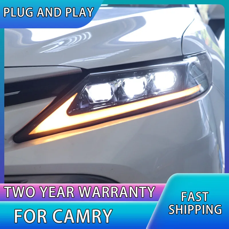 

For Toyota Camry Headlights 2018-2021 Camry LED Headlight Lexus-Design LED Projector Lens Auto Accessories