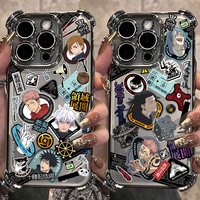 Japan Anime Jujutsu Kaisen Plating Case For vivo V29e Y200 V27 S16 T1 S15 V25 V23 S12 Y38 Y28 Y03 Y17s Y78 Y36 Y27 4G 5G Cover