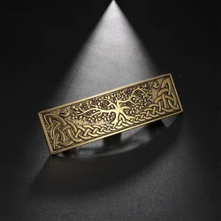 Kkjoy Retro Vikings Celtics Knot Hairpin Women Gold Color Metal Irish Hindu Symbol Hair Decor Barrette Long Hair Design Female