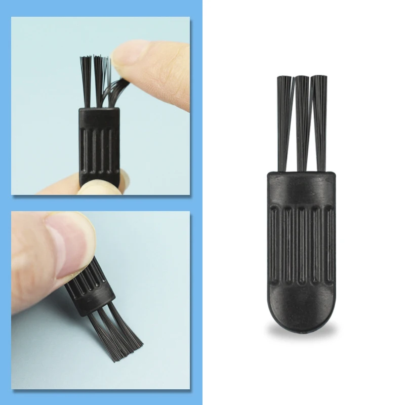 10Pcs 3.5ซม.สีดำขนาดเล็กแปรงมีดโกนแปรงทำความสะอาดคีย์บอร์ดไนลอนพลาสติกขนาดเล็กแปรงคอมพิวเตอร์แป้นพิมพ์ป้องกันฝุ่นอุปกรณ์กำจัด