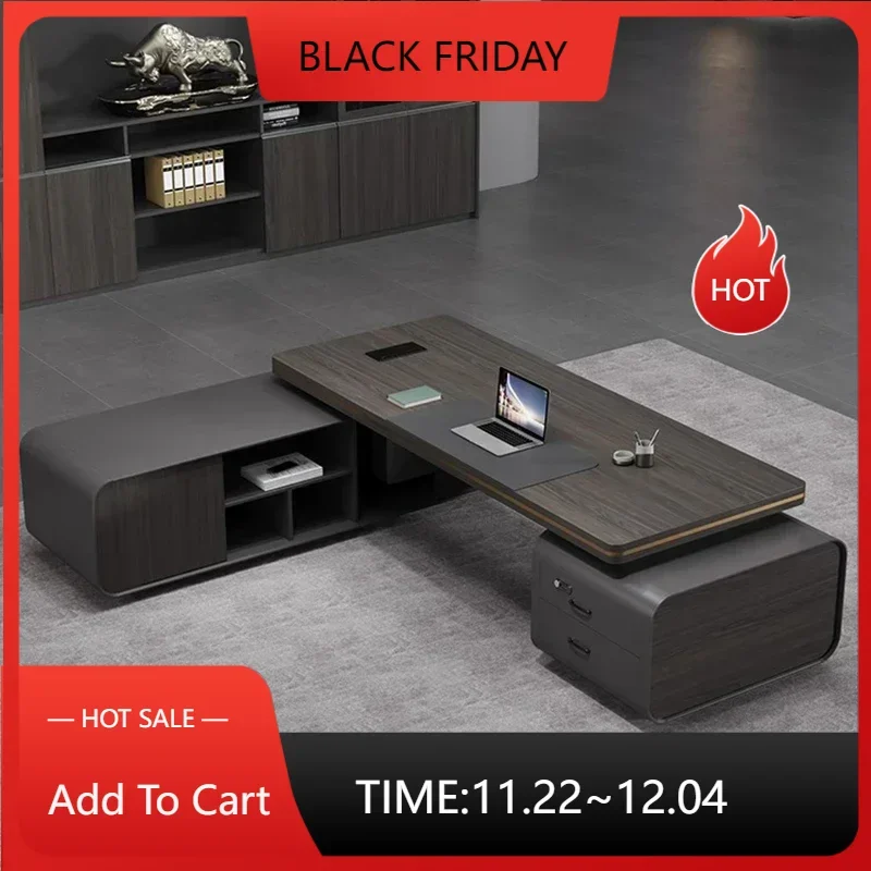 Corner Computer Office Desk L Shape Luxury Meeting Conference Work Table Desktop Executive Escritorios De Oficina Furniture