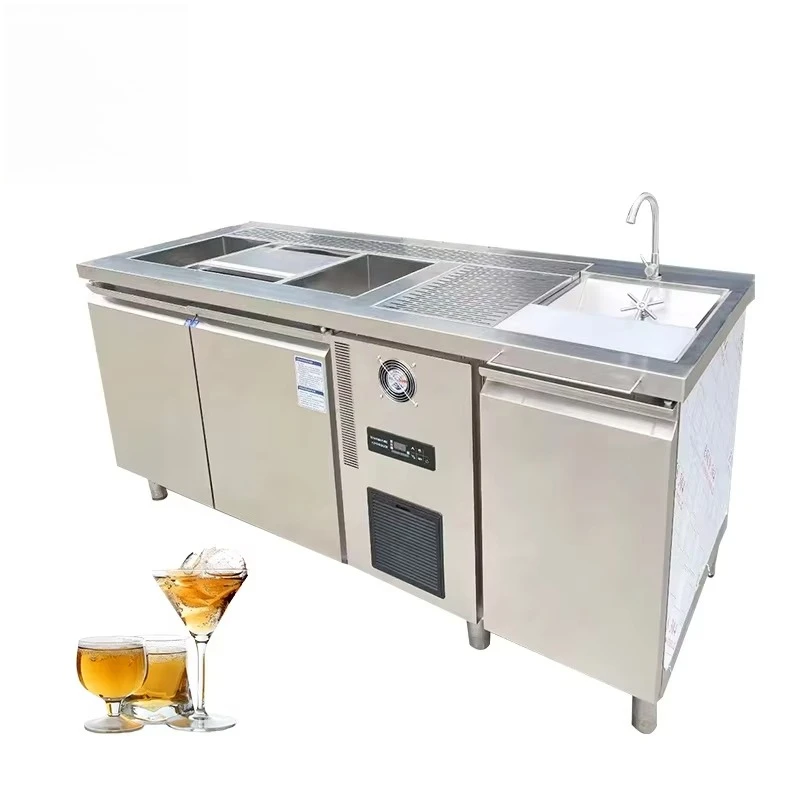 Hot Sell bar Equipment bar Station Cocktail White Mobile Cocktail bar Station Portable Cocktail Station