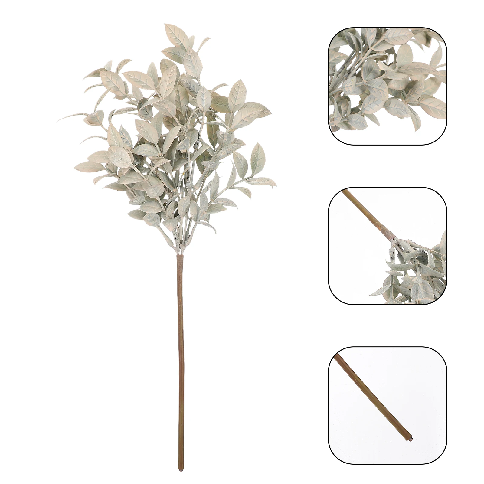 

Fake Green Stems Artificial Greenery Stem For Home Wedding Party Decoration Indoor Green Plant Bunch Faux Plant Ornament