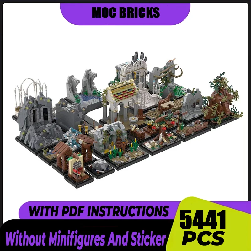 

Magical Rings Moc Building Blocks Mini The Gate Of Friendship Model Technology Bricks For DIY Sets Assembly Holiday Toy Gifts