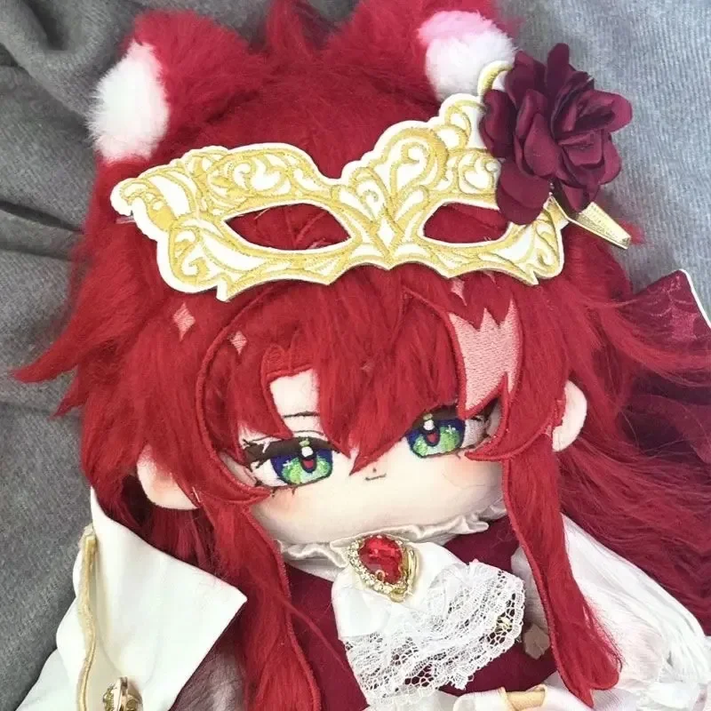 Honkai Anime: Star Rail Argenti Animal Ear Cosplay, muñeca de peluche, esqueleto, cuerpo, vestido, peluches, figuras, regalo de Navidad, 20cm