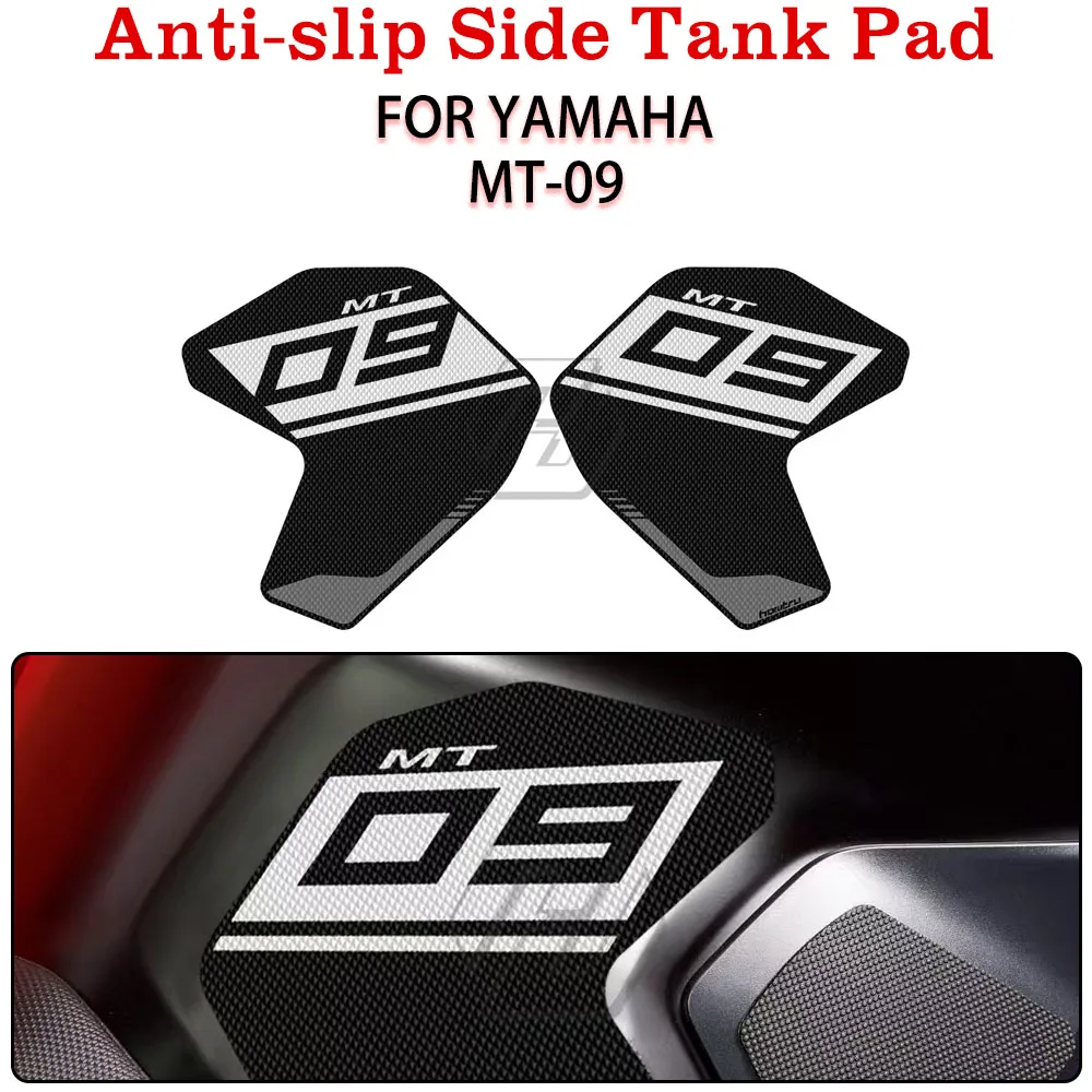 For Yamaha MT-09 2013 2014 2015 2016 2017 2018 2019 2020 Motorcycle Anti-slip Side Tank Pad Protection Knee Grip Mat Stickers