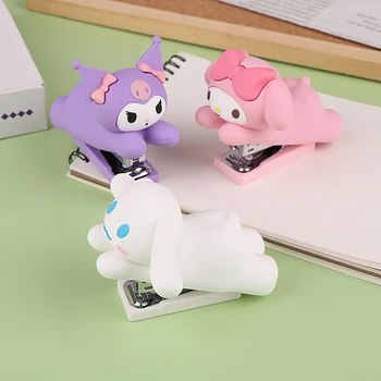 Yeni Sanrio silikon zımba Kawaii Kuro tarçın öğrenci zımba animasyon melodi Hello Kitty masaüstü süsler kırtasiye