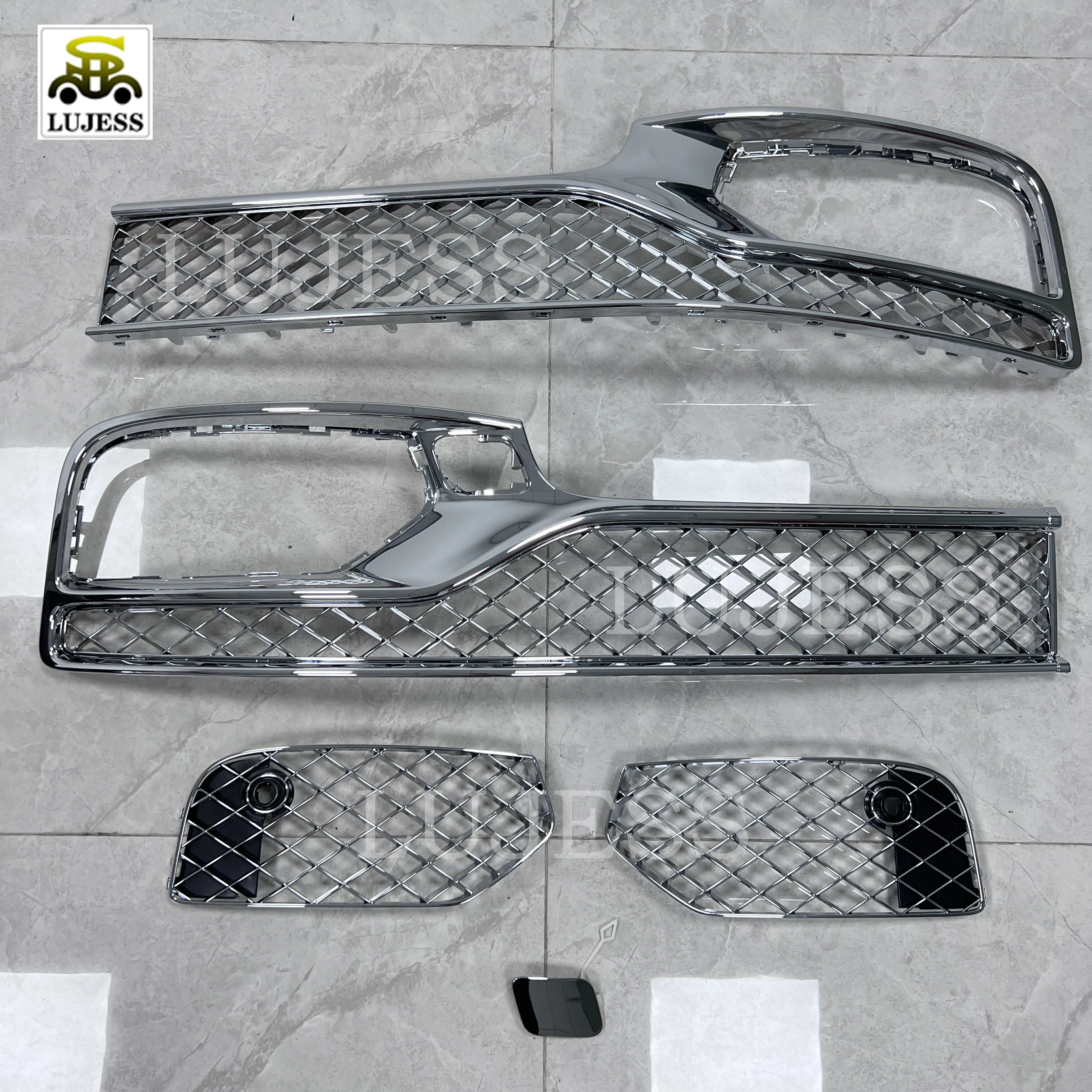 Brand New Car Parts Chrome Front Bumper Net Grill Grills Lower Grille For Bentley Flying Spur 2021 3SE807647