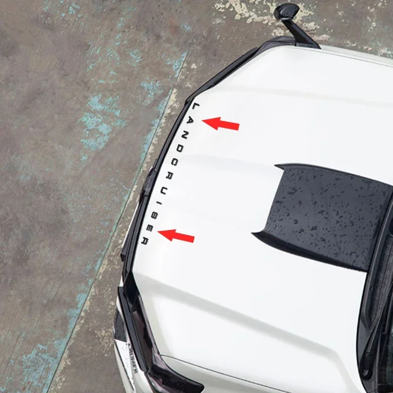 ثلاثية الأبعاد ABS رسائل ملصق هود شعار شارة تعديل الخارجي اكسسوارات ل 2021-2023 تويوتا لاند كروزر 300 LC300 VXR GXR #5