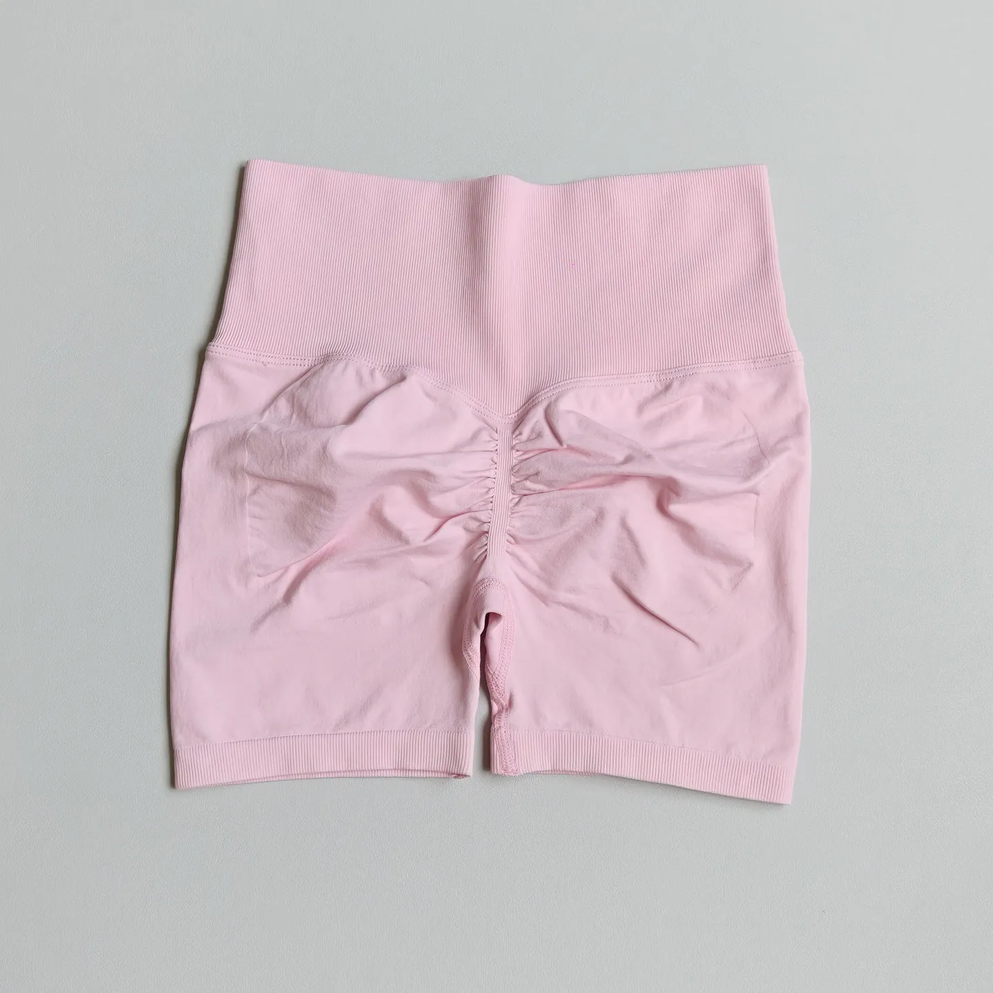 Peach Butt Fitness-Shorts für Damen, Sport-Shorts mit Po-Lifting-Effekt, nahtlose Yoga-Shorts, hohe Taille, Bauchkontrolle, hochelastische Leggings – Detail 7