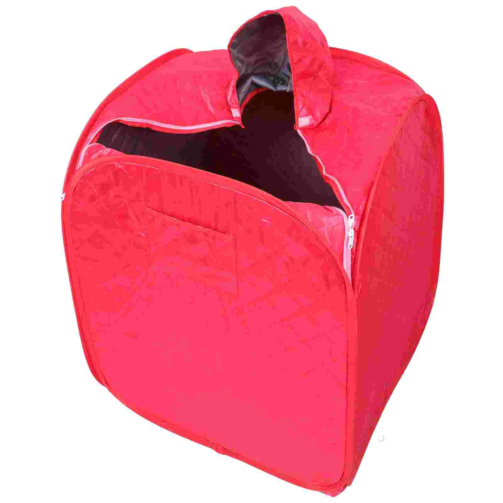 Folding Steam Box No Inflation Sauna Tent Portable Indoor Foldable Red Single Person Sweat Home Waterproof Cloth