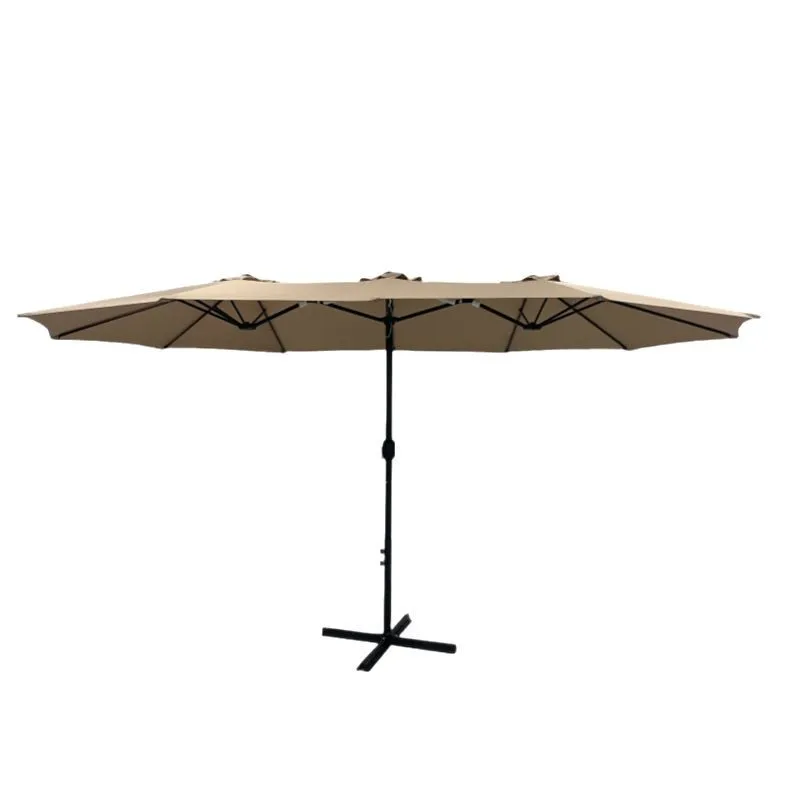 

Large outdoor double-headed sun umbrella patio balcony roof Roman column umbrella outdoor beach umbrella