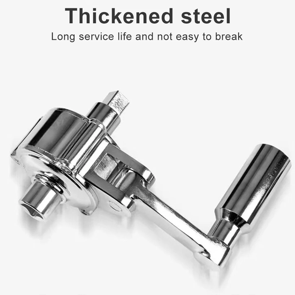 مجموعة مفاتيح مضاعف عزم الدوران مع مقابس 17 مللي متر/19 مللي متر/21 مللي متر مزيل صامولة عزم الدوران الالتوائي لتخفيف صواميل عروة إطارات السيارة #2