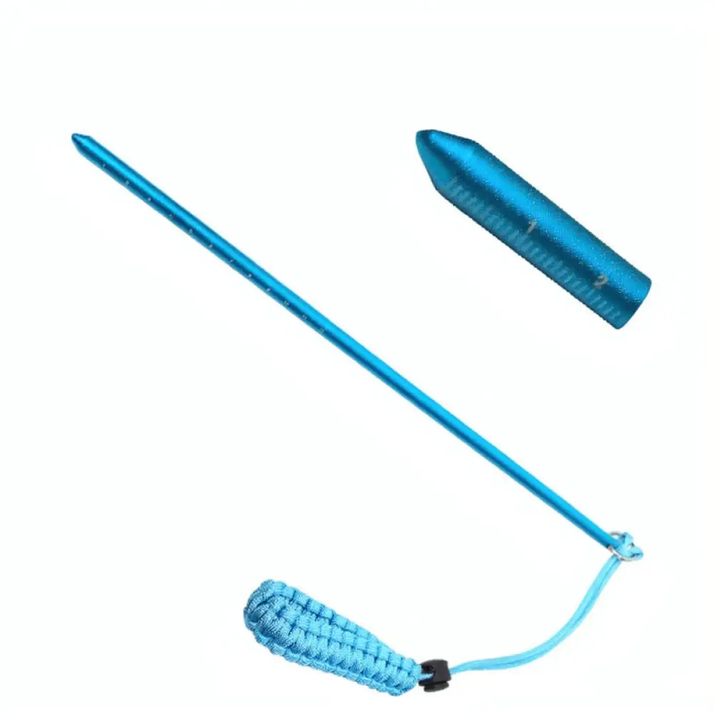 For Yexize Diving Tank Banger Pointer Stick Aluminum Underwater Communication Signal Tool With Measuring Scale Gear