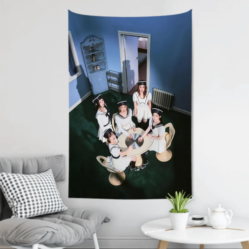 

Kpop R-Red V-Velvet Tapestry Room Decor Wall Cloth Party Hanging Background Room Decor Baby Room