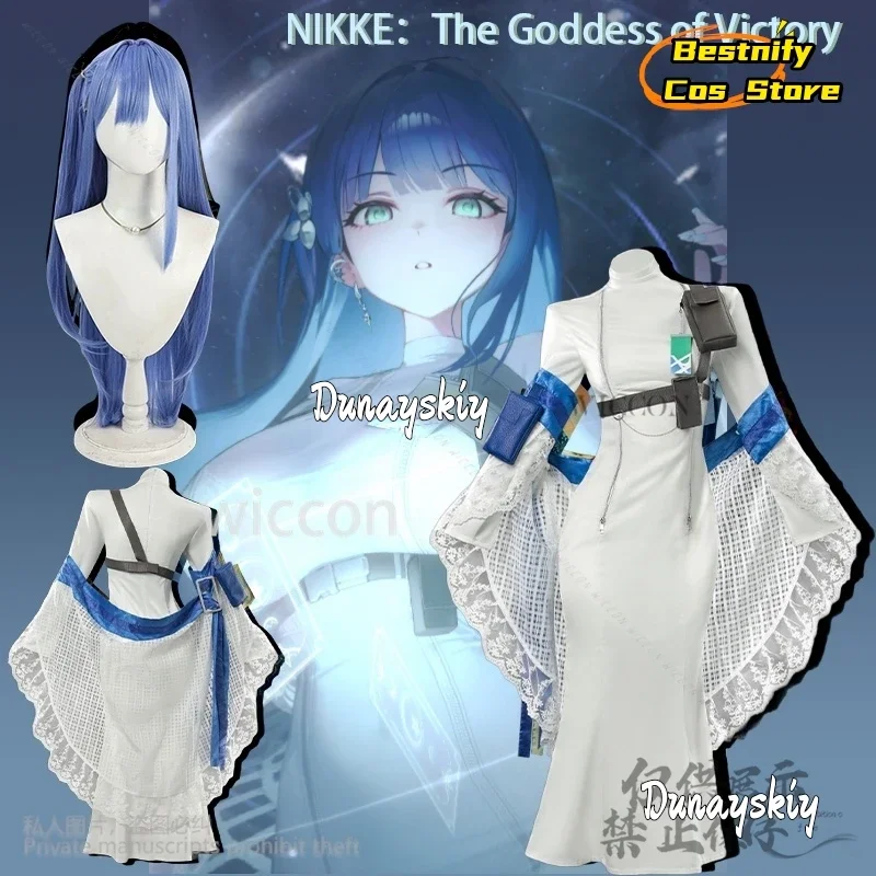 cosplayanime-jeu-nikke-la-deesse-de-la-victoire-cosplay-arcana-costume-sexy-robe-blanche-mince-elegance-longues-chaussures-lolita-jeu-de-role
