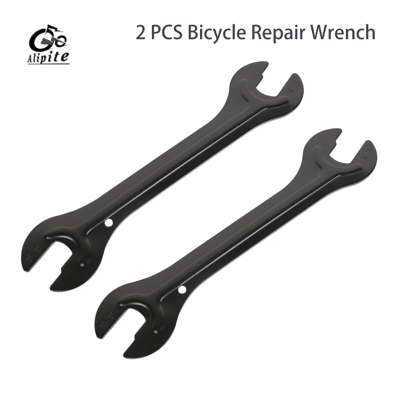 2Pcs Bicycle Hub Pedal Repair Wrench Bicycle Repair Tools Bike Wheel Hub Axle Cone Adjuster Pedal Spanner For MTB 13/14/15/16mm