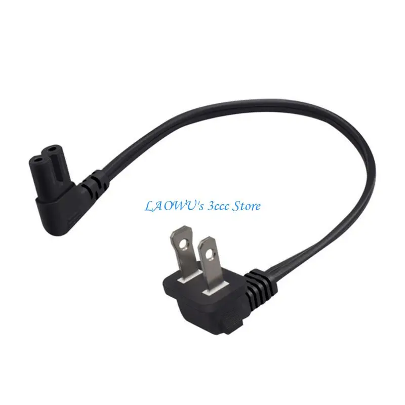 

Y8AD US 2Prong 2Pin Male to C7 Female Power Cable US 2Prong to C7 IEC320 2Pin Figure 8 Male to Female Cord for TV Monitors