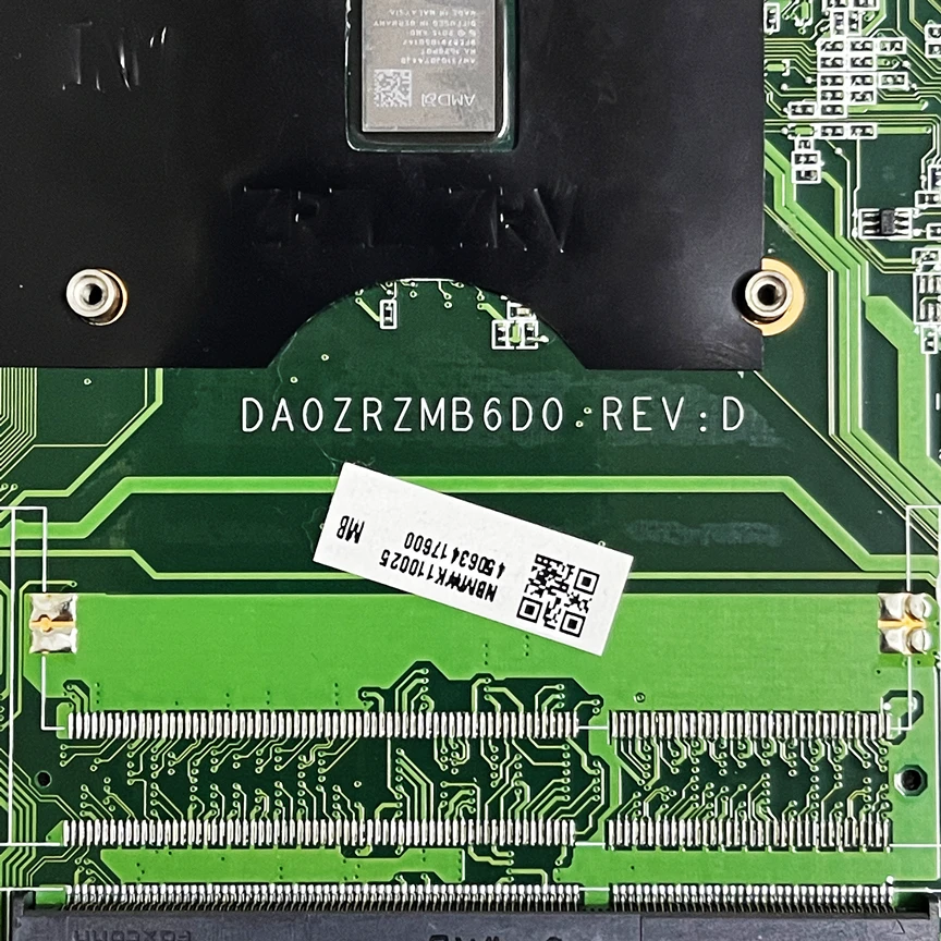 Imagem -03 - para Acer Aspire Laptop Motherboard com Cpu r5 A67310 M335 2gb-gpu Nbmwl11002 Nb.mwl11.002 100 Trabalho E5522 E5-522g Da0zrzmb6d0