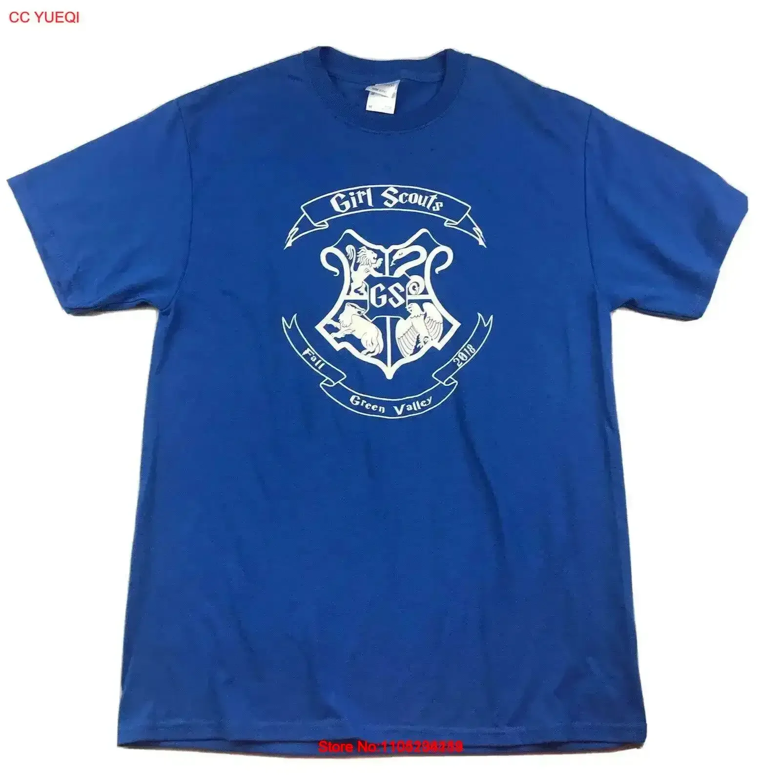 Girls Scouts T Shirt Womens Medium Blue Fall 2018 Green Valley vintage Washed homme designer clothes vintage Washed graphic
