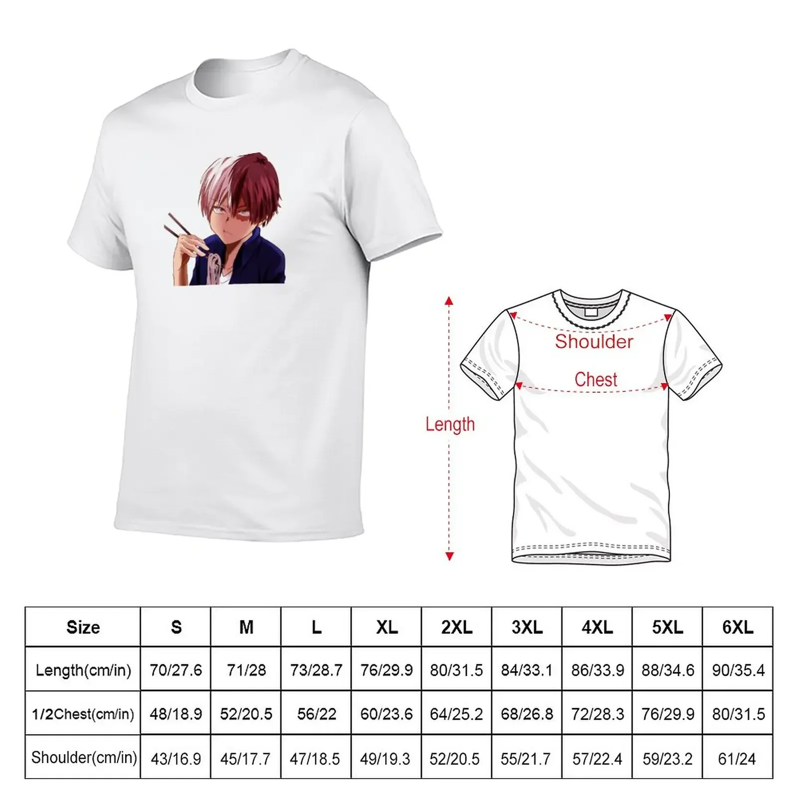 Shoto Todoroki Manga T-Shirt customs design your own sports fans oversized t shirt men