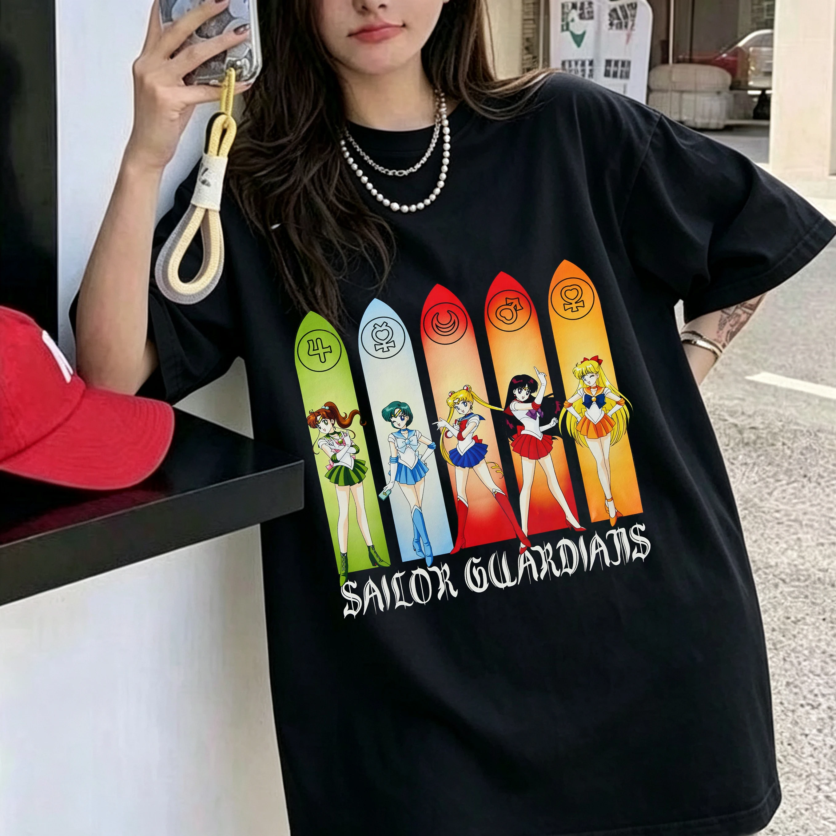 Camiseta de Algodão com Estamp - Anime Cosplay Couple avaliação e preço
