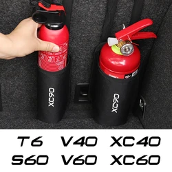 Car Extinguisher Holder Bag Auto Accessories For Volvo XC90 XC60 C30 T6 S60 C70 XC40 V40 XC70 V70 V60 V50 S80 S40 AWD V90 S90