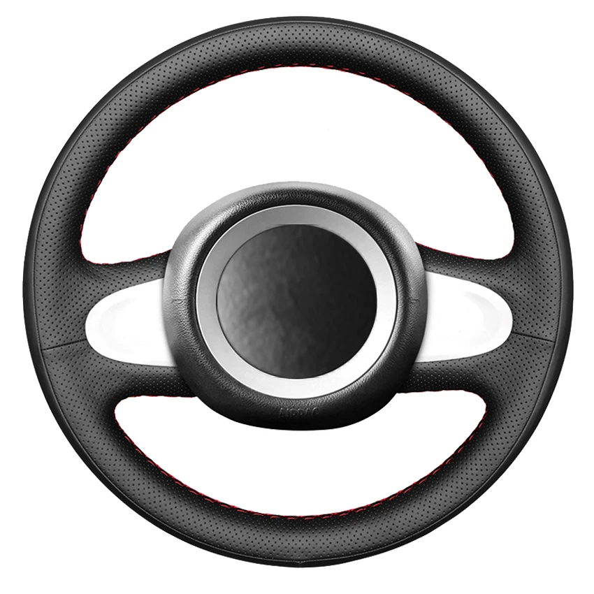 

Black Artificial Leather Car Steering Wheel Cover For Mini Cooper Coupe countryman Roadster Clubman 2009-2013 (2-Spoke)