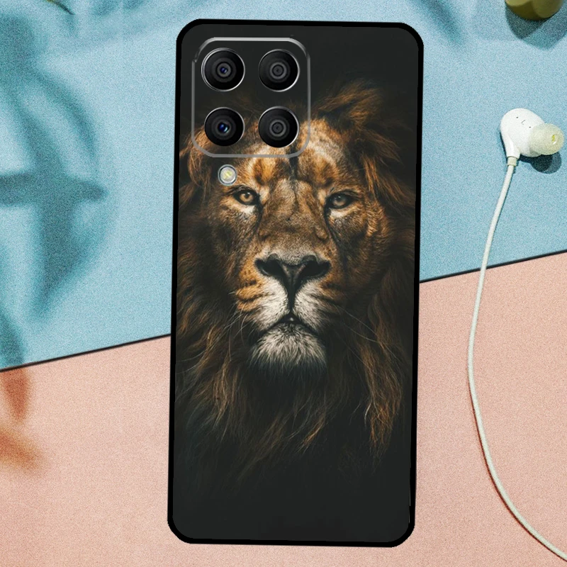 خجولة الأسد شبل الوجه لسامسونج غالاكسي M53 M33 M11 M21 M31 M12 M13 M14 M15 M35 M34 M54 M32 M52 M06 M16 M55 حالة