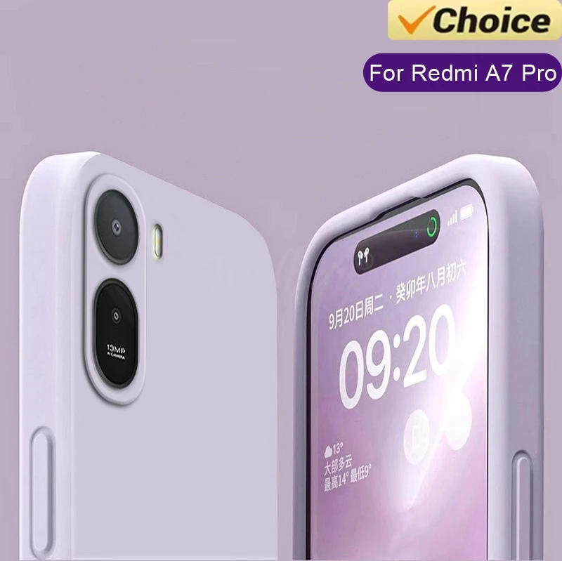 Für Xiaomi Redmi A7 Pro Hülle Flüssiges Silikon Einfarbige Gummi-Schutzhülle TPU Sturzsichere Abdeckung Redmi A7 Pro Case – Detail 1