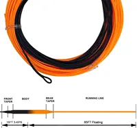Línea de pesca con mosca con punta de hundimiento Aventik de 100 pies, línea de hundimiento rápido con bucle soldado IPS 5-6