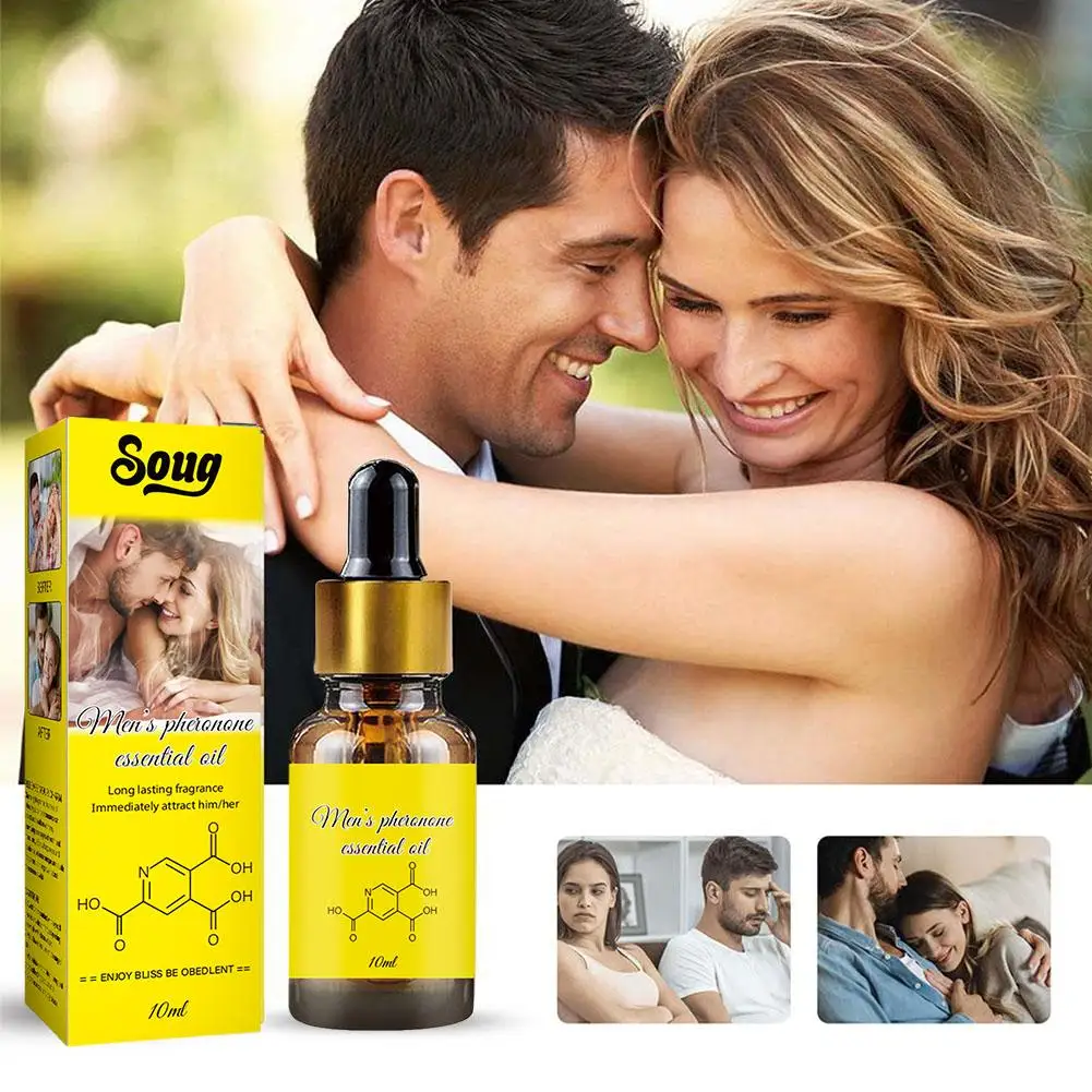 10ml Pheromone Perfume Oil For Men Women Long-lasting Natural Refreshing Body Perfume for Couples Parties Dating