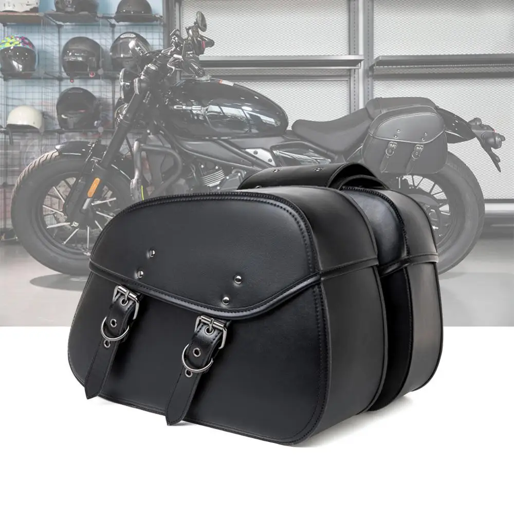 1 pair Side Bags Black Knight Box Steampunk Cosplay Accessories Medieval Locomotive Bag Retro Motorcycle Side Bags Punk