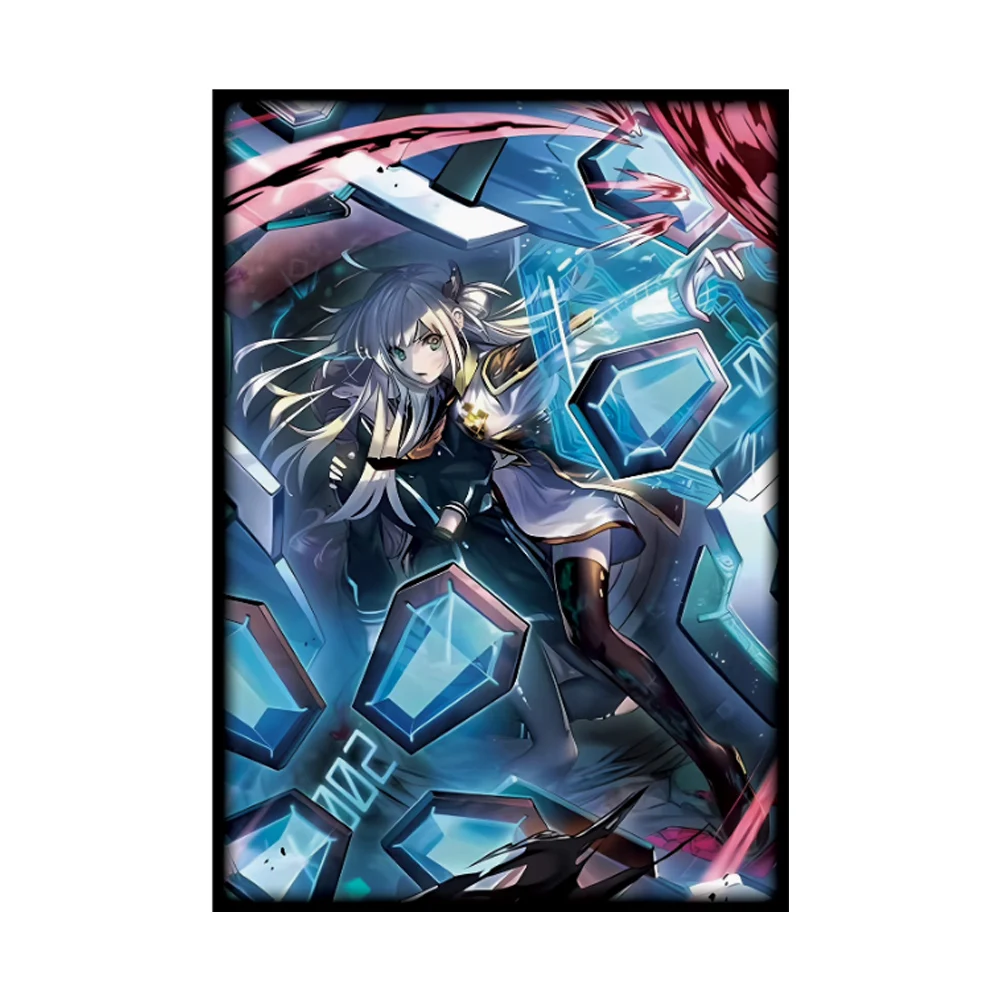 63X90mm 50PCS Foil Cute Anime Card Sleeves Japanese Size Cartoon Trading Card Protector for YGO Card Protector for Game Cards