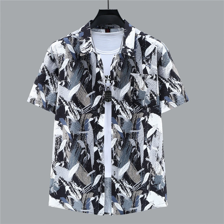 Summer Beach Sets Men Hip Hop Shirts Shorts Plus Size 10XL 11XL Hawaiian Suits Male Streetwear Sets Big Size 11XL 10XL