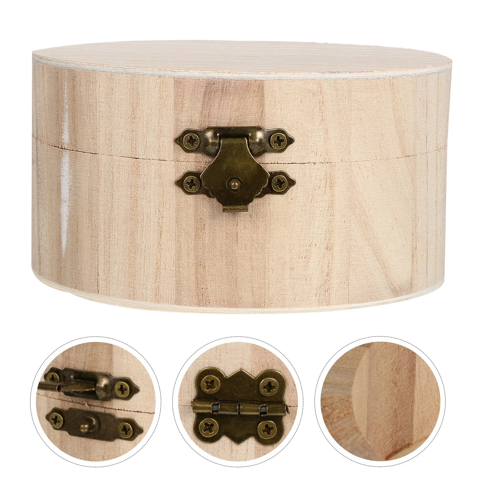 1 قطعة صندوق مجوهرات خشبي لتقوم بها بنفسك صغيرة الحجم حلقة القرط المنظم تخزين هدية مثالية حامل مجوهرات عرض حامل حلقة خشبية