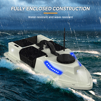 GPS RC Bait Boat 500M Wireless Remote Control Fishing Bait Boat Fishing Feeder Boat Ship with with 4 Bait Containers 2KG Load