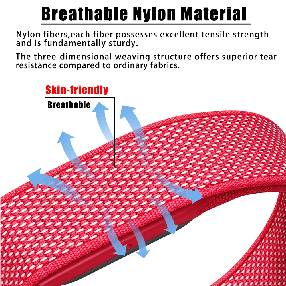 Nylon Strap For Google Fitbit Air Ultra-Slim Feather-Light Breathable Quick Release Bracelet For Fitbit Air Replace Wrist Bands image 3