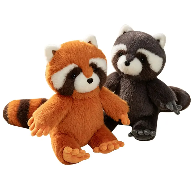 1Pc 26cm Lovely Plush Raccoon Plush Dolls Stuffed Soft Animal Pillow Kawaii Raccoon Bear Toy Nice Birthday Gift for Baby Kids