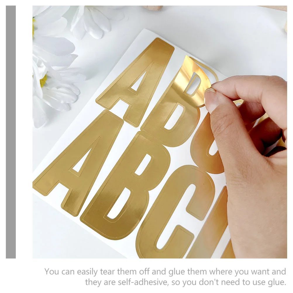 

12Pcs Self Adhesive Alphabet Letter Stickers Removable Decals for DIY Crafts Mailbox Car Door Home Decoration Letter Stickers