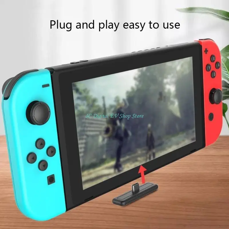 

E74D Беспроводной аудиопередатчик с низкой задержкой, адаптер-приемник, Bluetooth-совместимые игровые детали, совместимые с