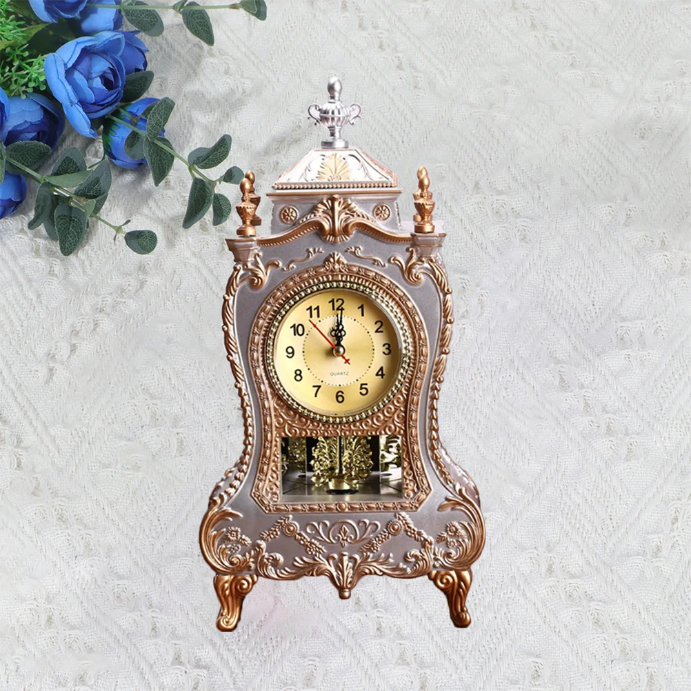 

Musical Time Bell Mute Household Decorative Clock Table European Style Desk Office