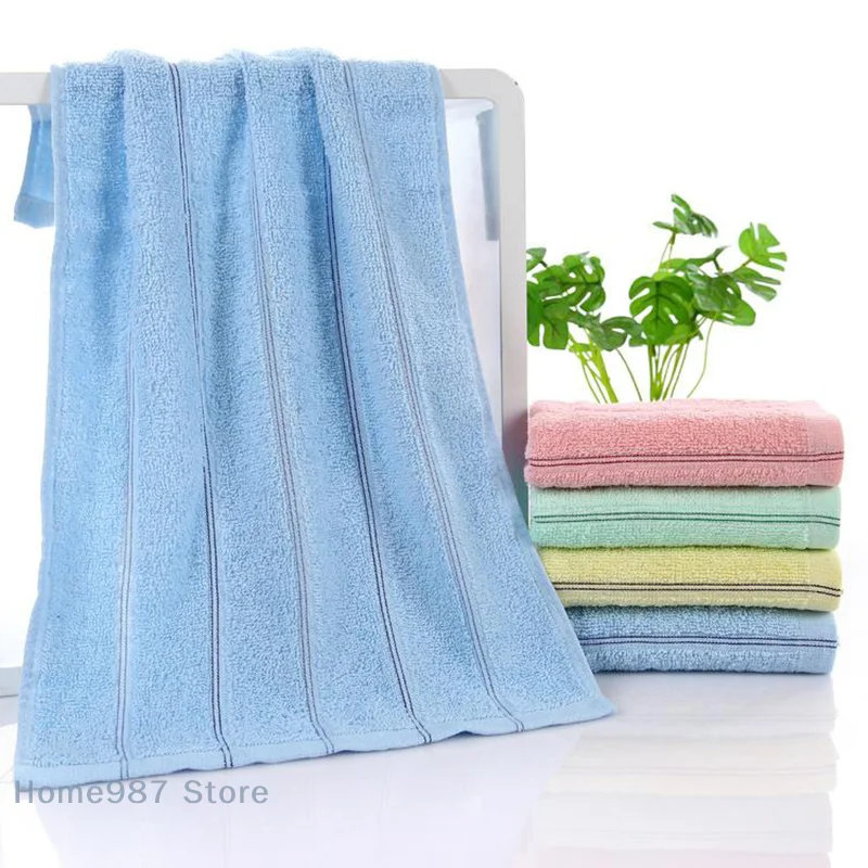 1PC 33*70cm Simple Absorbent Kitchen Rag Jacquard Towel Plain Sweat Absorbent Breathable Soft Home Bathroom Bath Leisure Towel