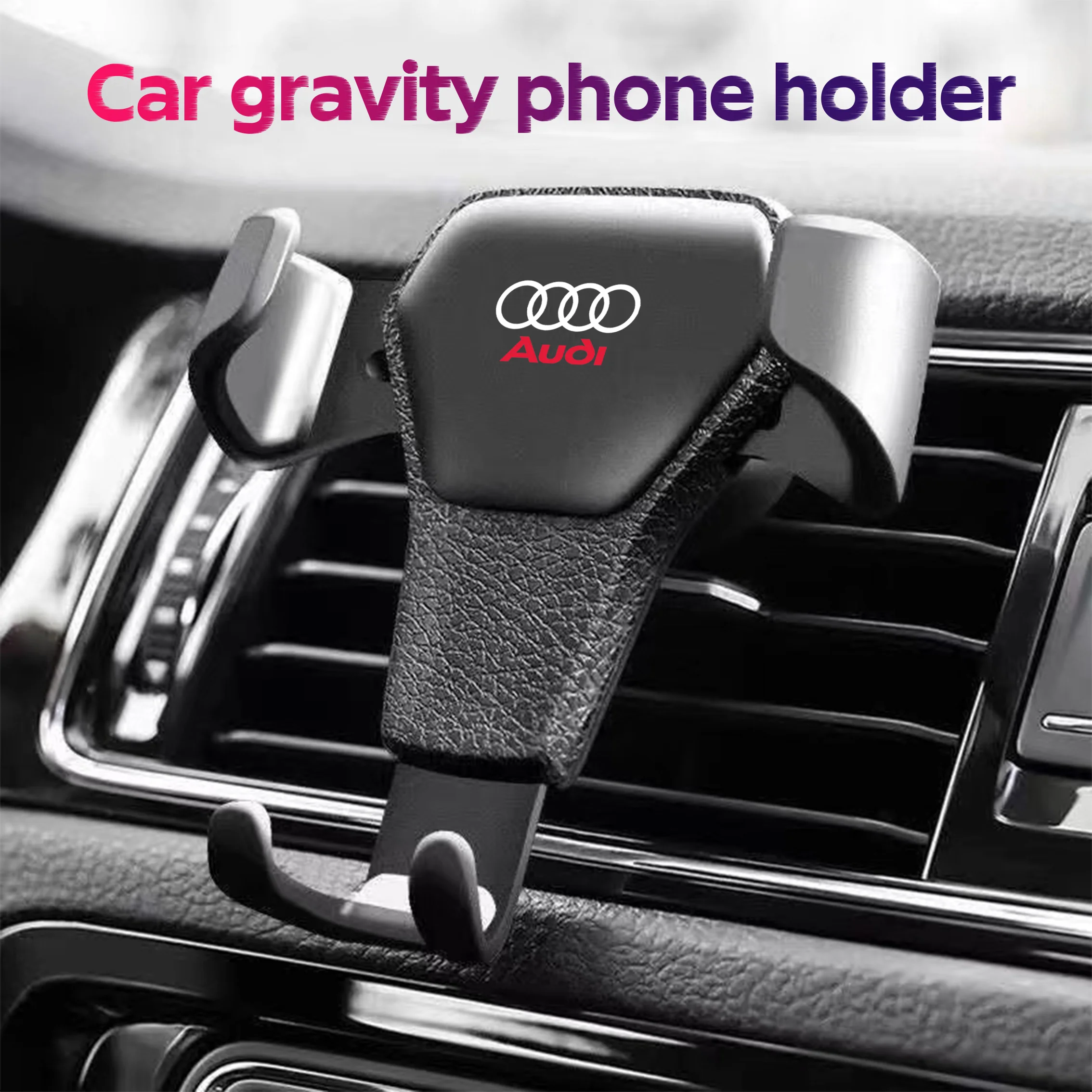 Car Air Vent Gravity Phone Holder Universal Mobile Phone GPS Support Simpel Car Navigation Stand For Audi A3 A4 B8 8P 8V A6 C7